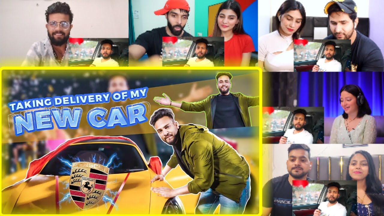 My Porsche Grand Delivery | Elvish Yadav Reaction