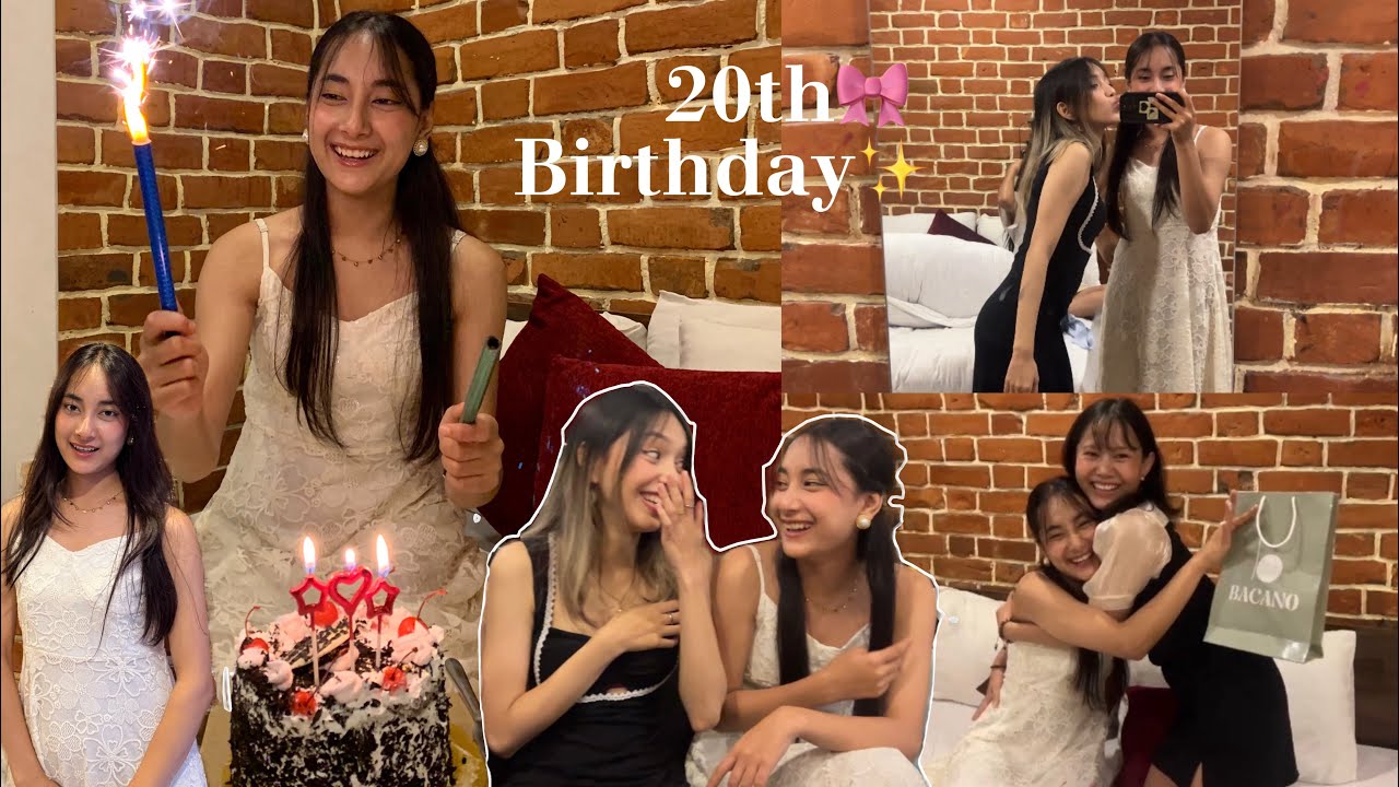 Twenties Begin Here🎀My 20th Birthday Vlog🎂❤️Girls Nightout🫶
