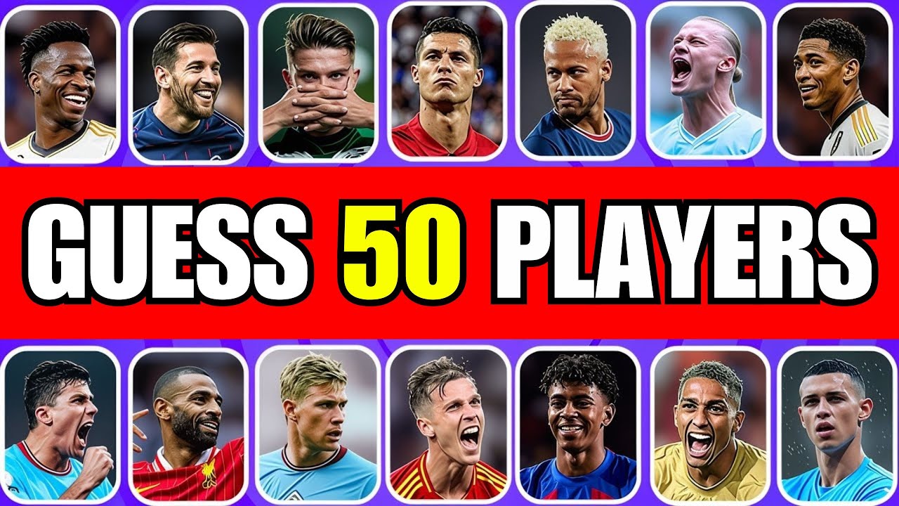 ⚽Guess The Player by the Picture 🖼️ | Can You Guess 50 Players?