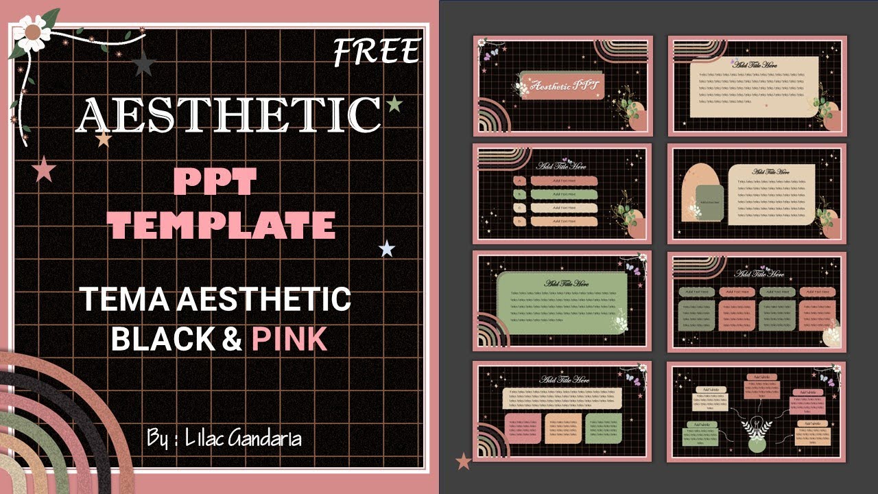 Aesthetic Cute PPT  - Tutorial #pptaesthetic #vintage #freeppttemplate #vintageppt