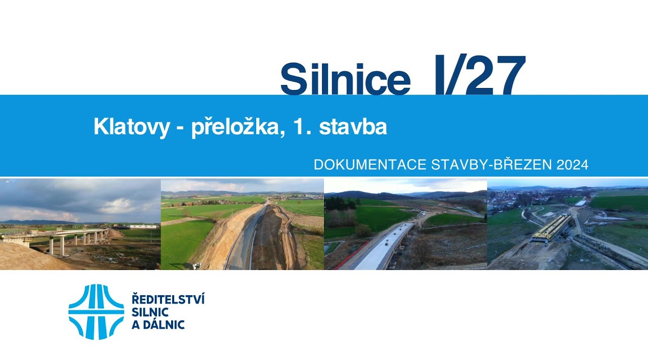 I/27 Klatovy, přeložka, 1. stavba (dokumentace stavby 03/2024)