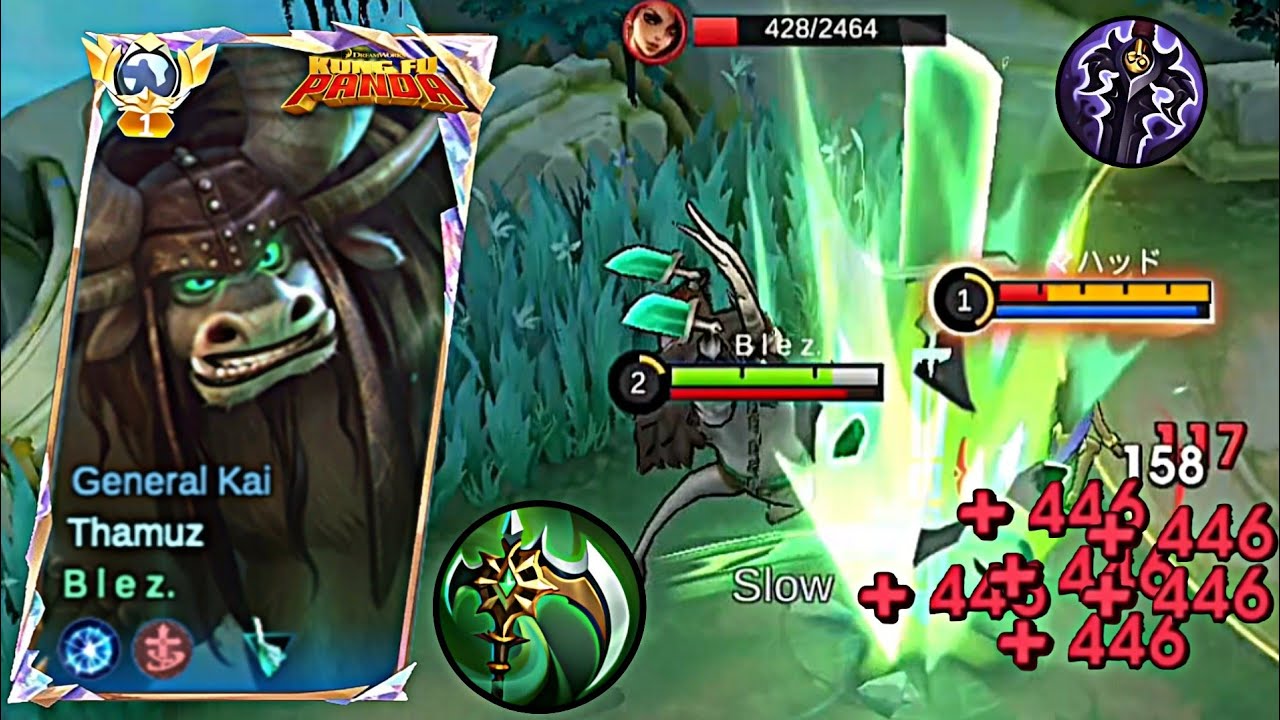 THAMUZ REVAMP GAMEPLAY SKIN GENERAL KAI!! (Please Watch!) - MLBB
