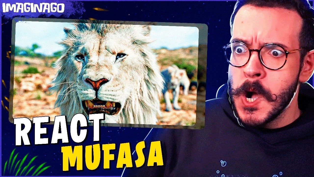 REACT MUFASA: O REI LEÃO | TRAILER NOVO OFICIAL DUBLADO