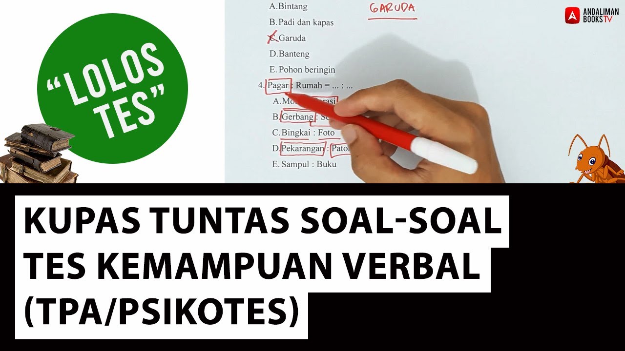 Kupas Tuntas Soal-Soal Tes Kemampuan Verbal (TPA/Psikotes)