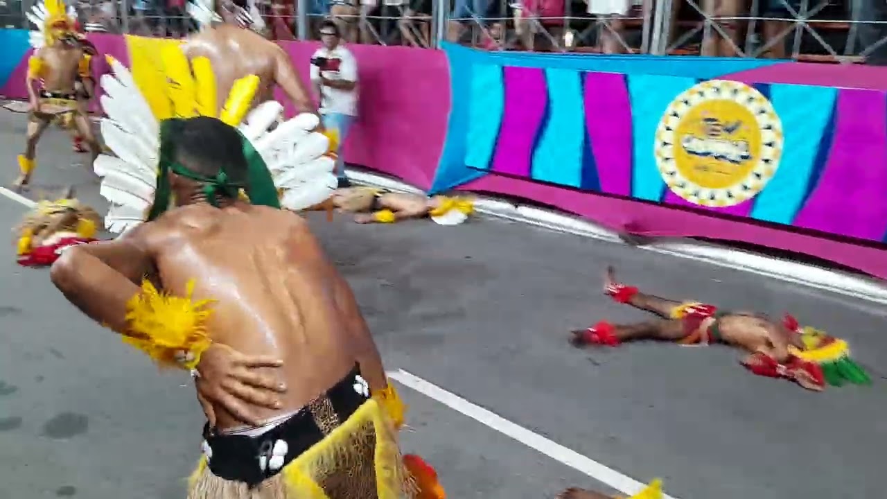 Tribo tupi Guanabara do eterno Manoel índio 2025 . segundo lugar do grupo B do carnaval tradição 