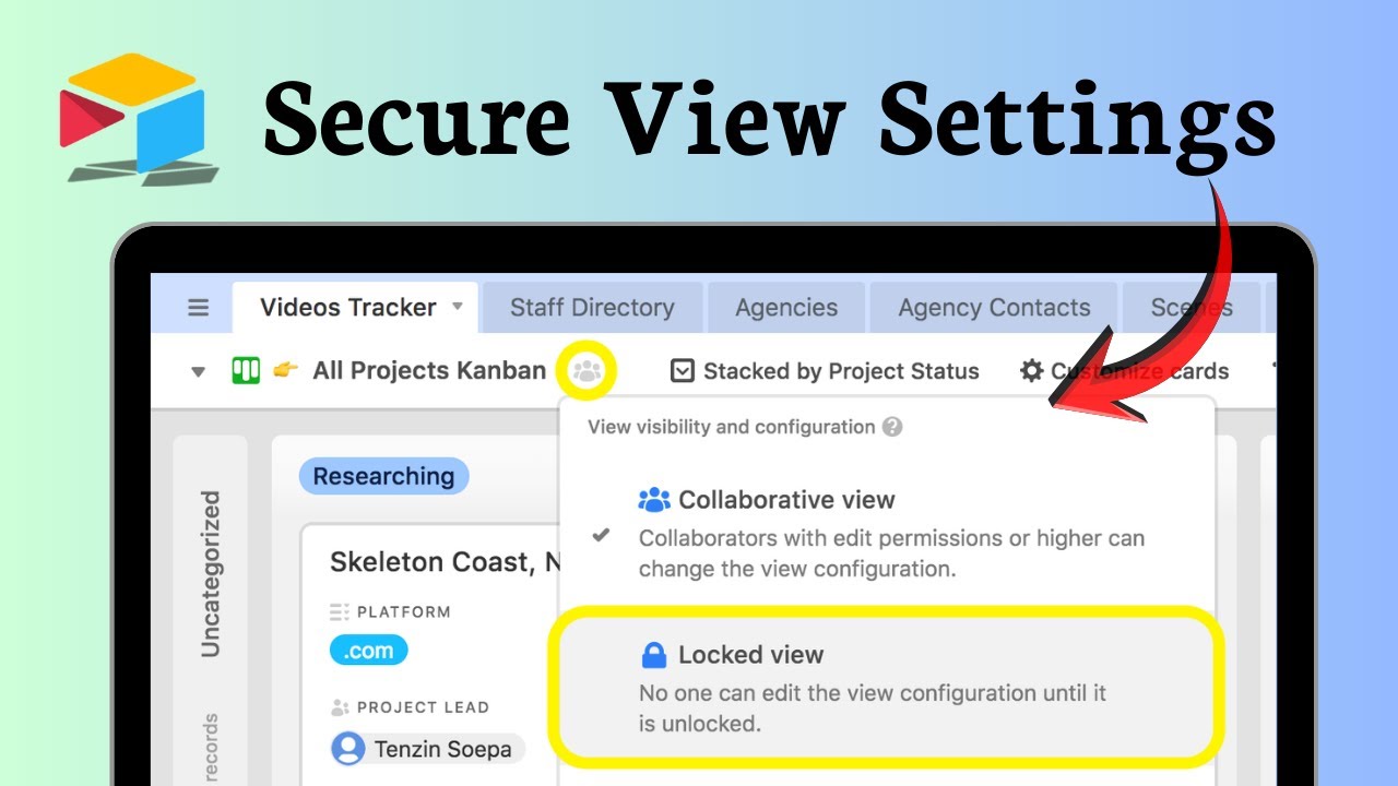 How to lock a view in Airtable (View Permissions)