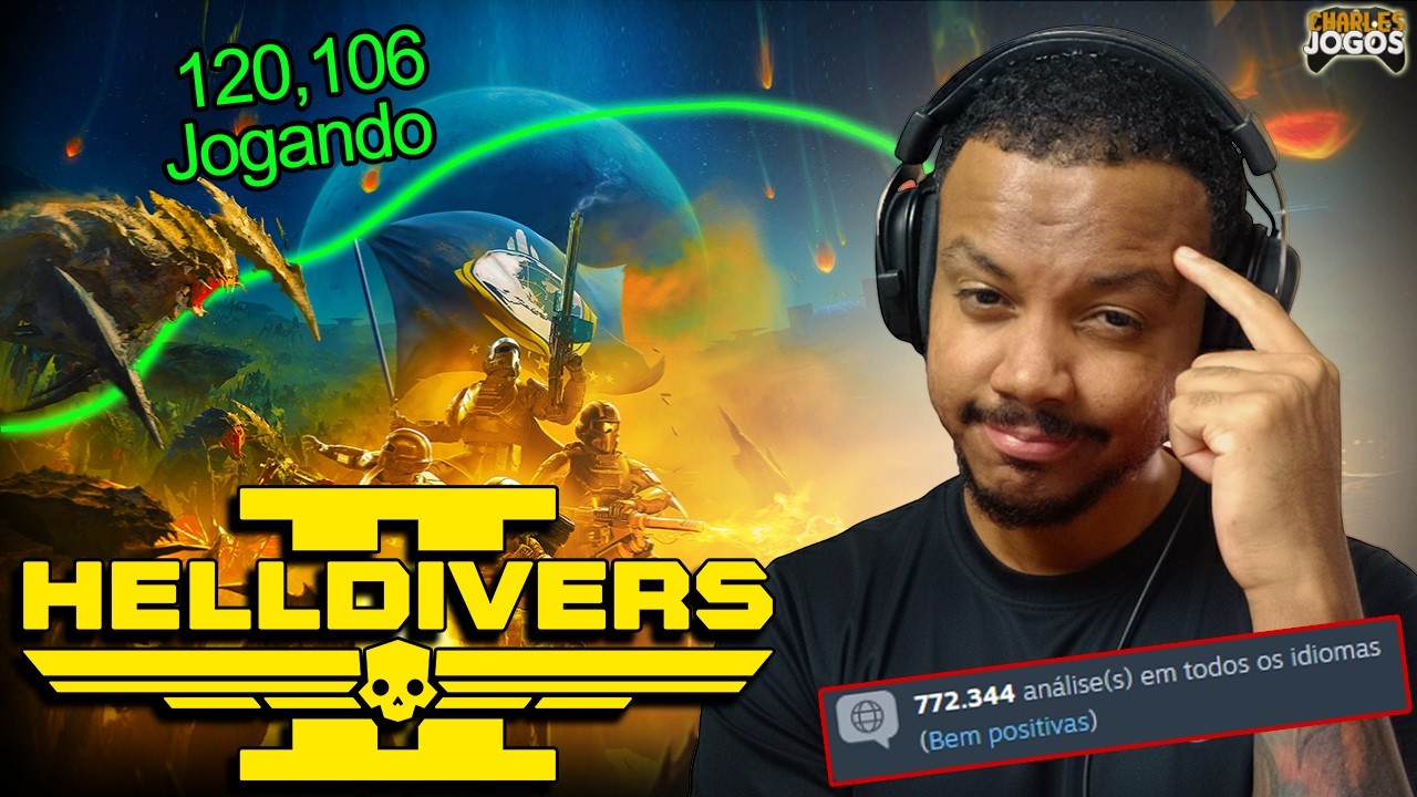 HELLDIVERS 2 NÃO É O QUE EU ESPERAVA… É MUITO MELHOR! (primeiras impressões) 👾🔫