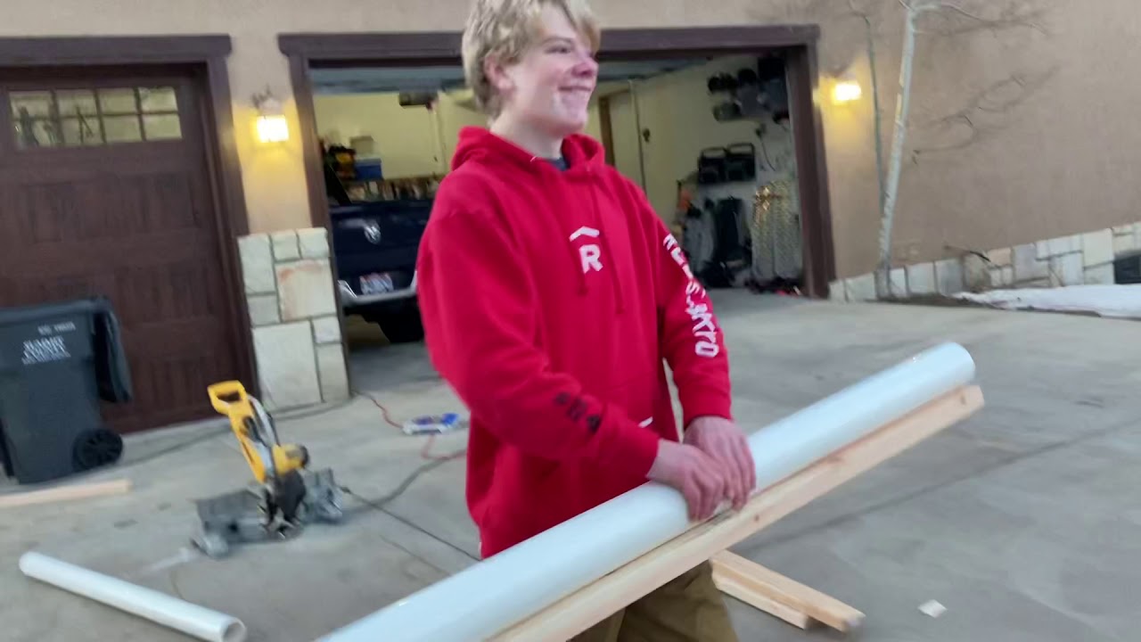 DIY ski/snowboard rail for less than $18!!!!