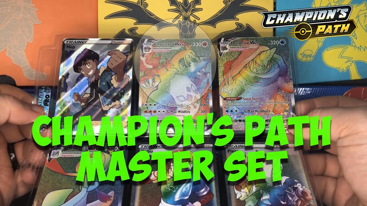Pokemon TCG: SWSH Champion's Path MASTER SET. All 143 cards! 2 x Charizard Secret Rares!