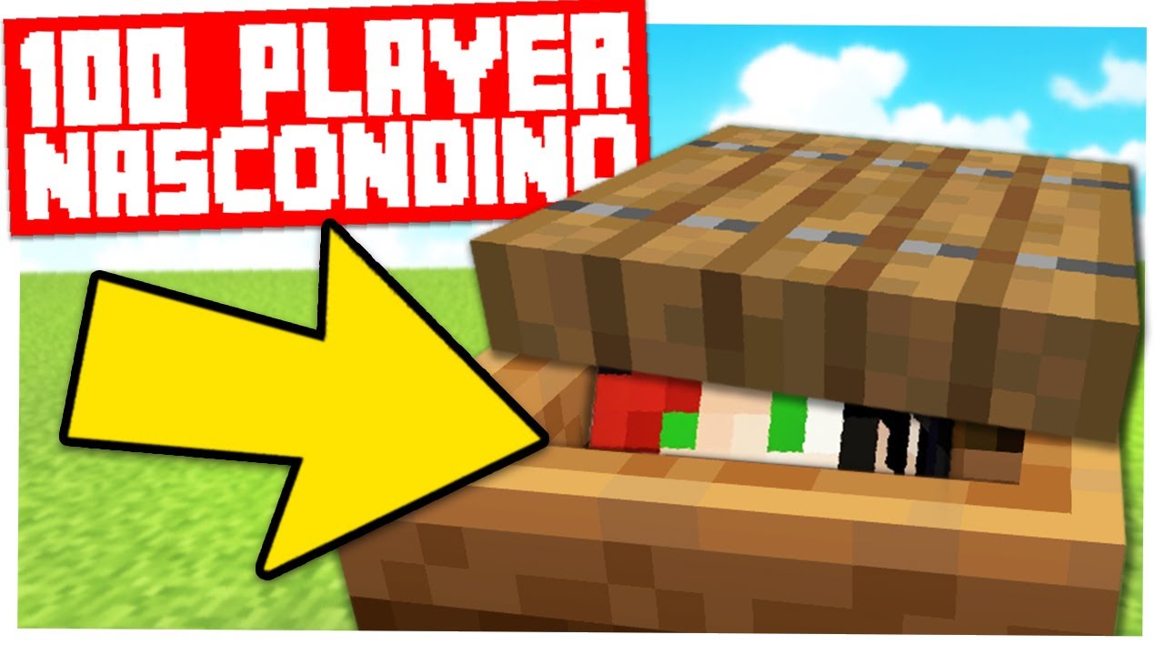 100 PLAYER vs MINECRAFT NASCONDINO nel MIO SERVER!!