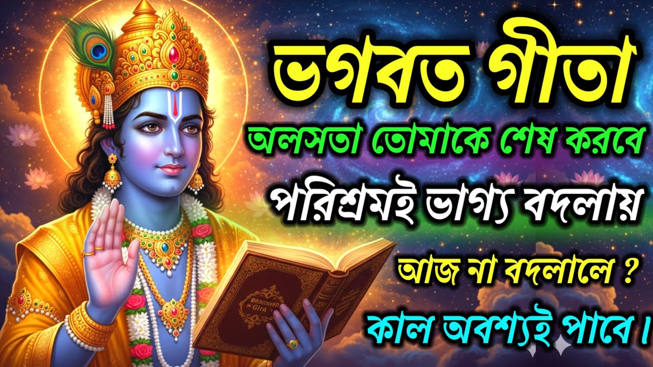 ভগবত গীতা বলে — অলসতা তোমার সবচেয়ে বড় শত্রু || এই কথা বুঝলে জীবন বদলে যাবে || Gita Saar Bengali ||