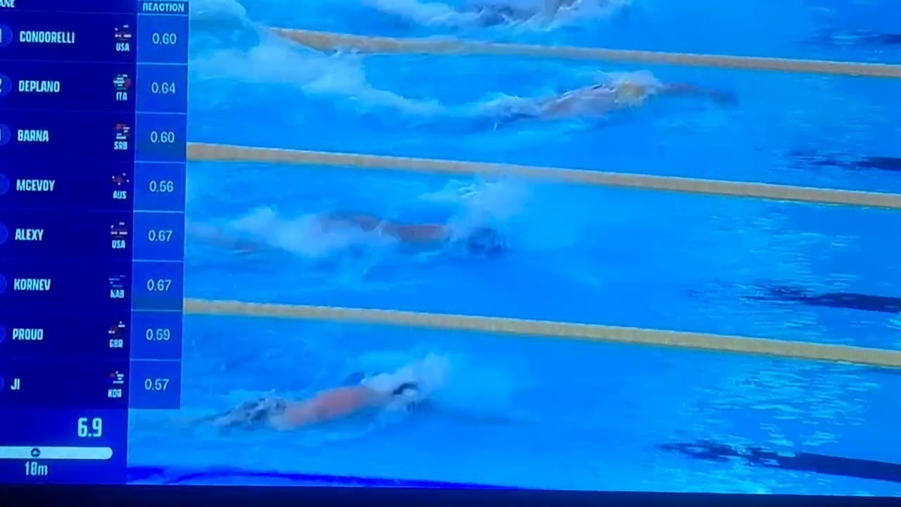 50 m Freestyle Final Singapore Cameron MCEVOY for the 🥇