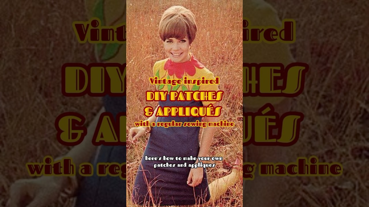 DIY PATCHES & APPLIQU&Eacute;S with a regular sewing machine! #diy #sewing #patch #craft #sewingmachine