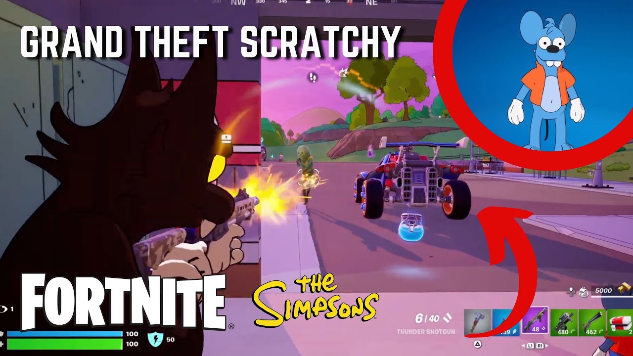 Fortnite Simpsons Adventures - Grand Theft Scratchy