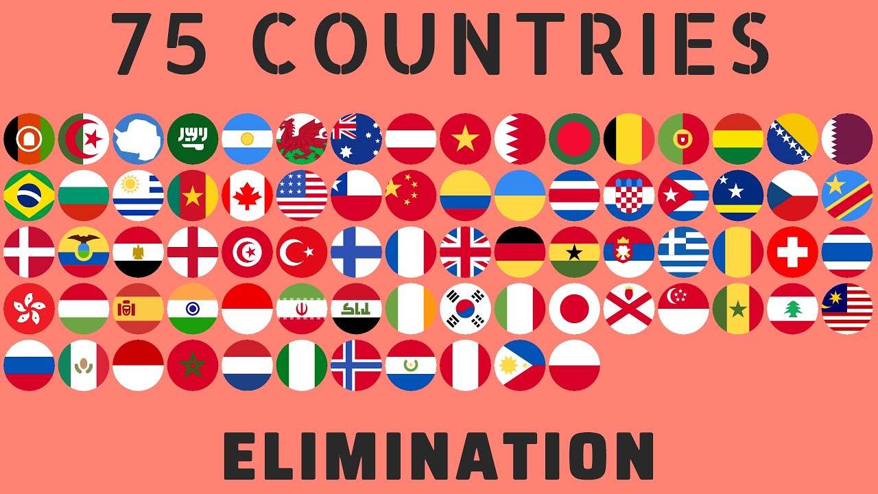 75 Countries Elimination Marble Race