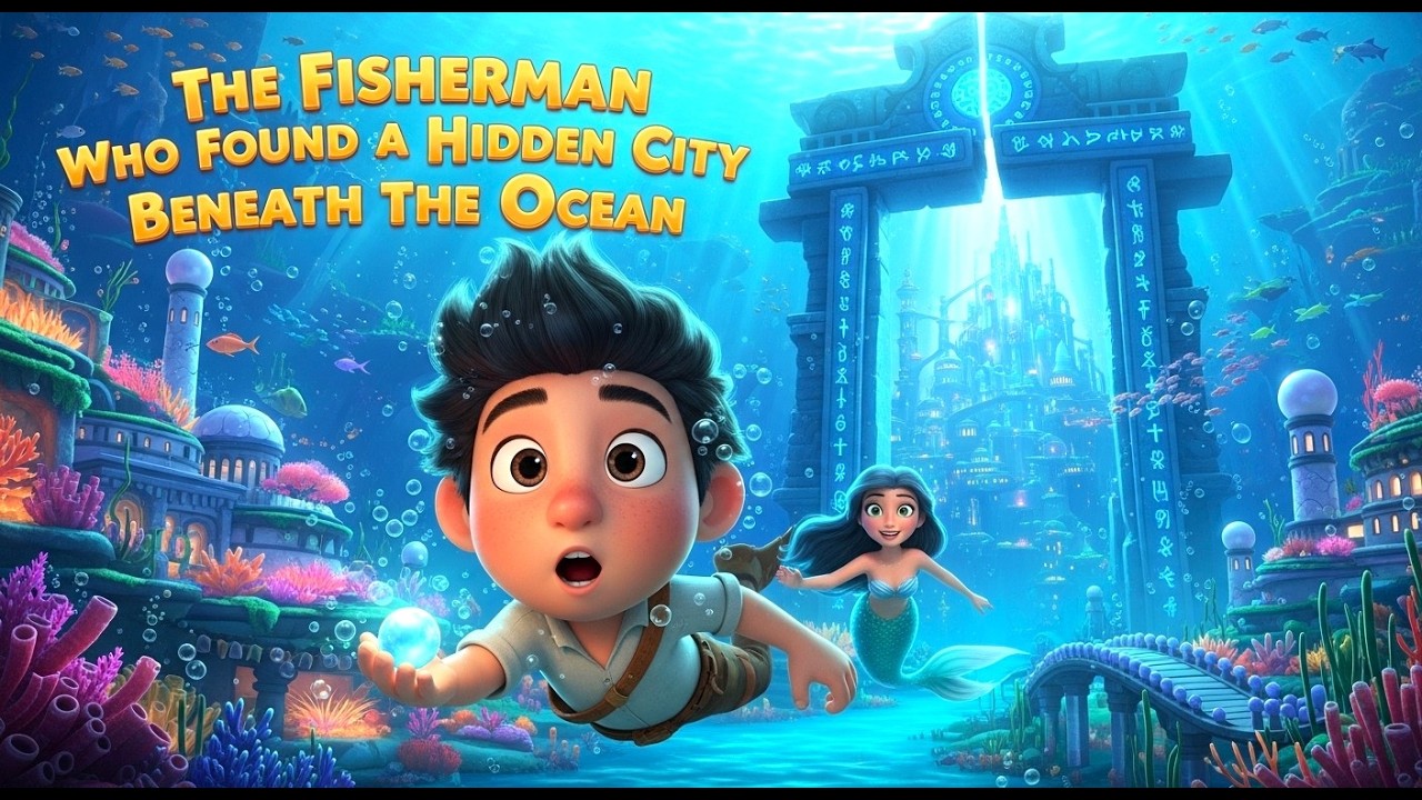 The Fisherman Who Found a Hidden City Beneath the Ocean 🌊 | A Magical Mermaid Story