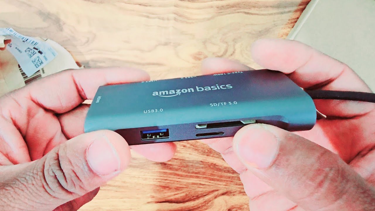 Amazon Basics USB-C Hub Dock 7-in-1