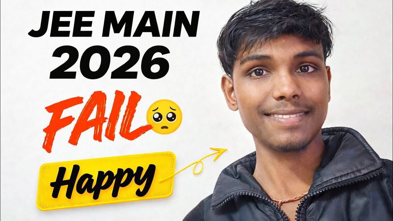 Jee main fail but I am happy 😊