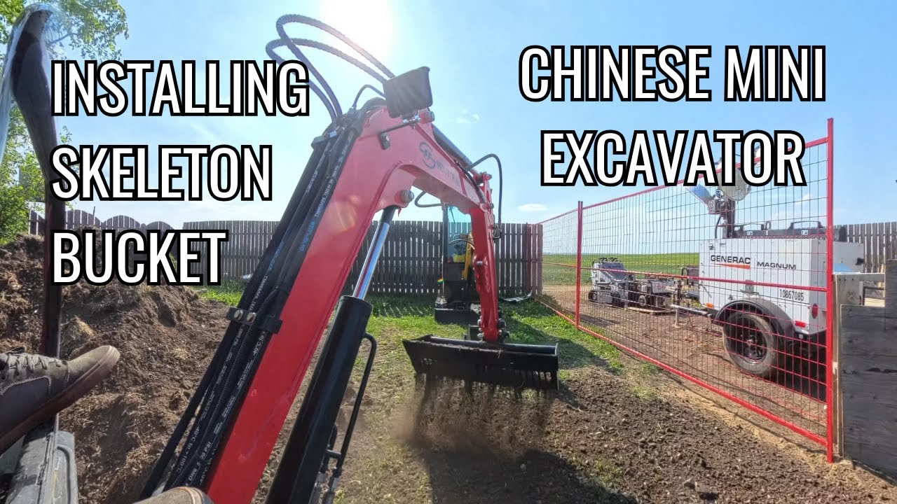Skeleton Bucket Install & Test - Chinese Mini Excavator FF15