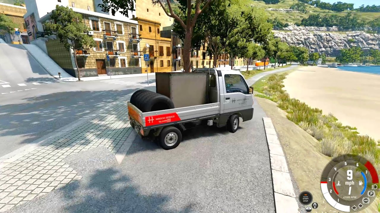 BeamNG Gameplay - Boat Yard Par Mini Truck Se Saman Le Gaye Super Fast Delivery 