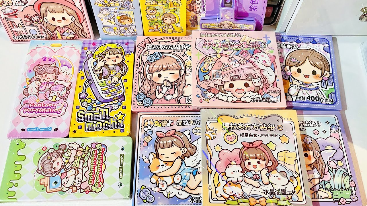 📦 Unbox Telado Kawaii Stickers Big haul🍓 Unbox Cute Kawaii Stickers | ASMR Unboxing Sticker Journal✨