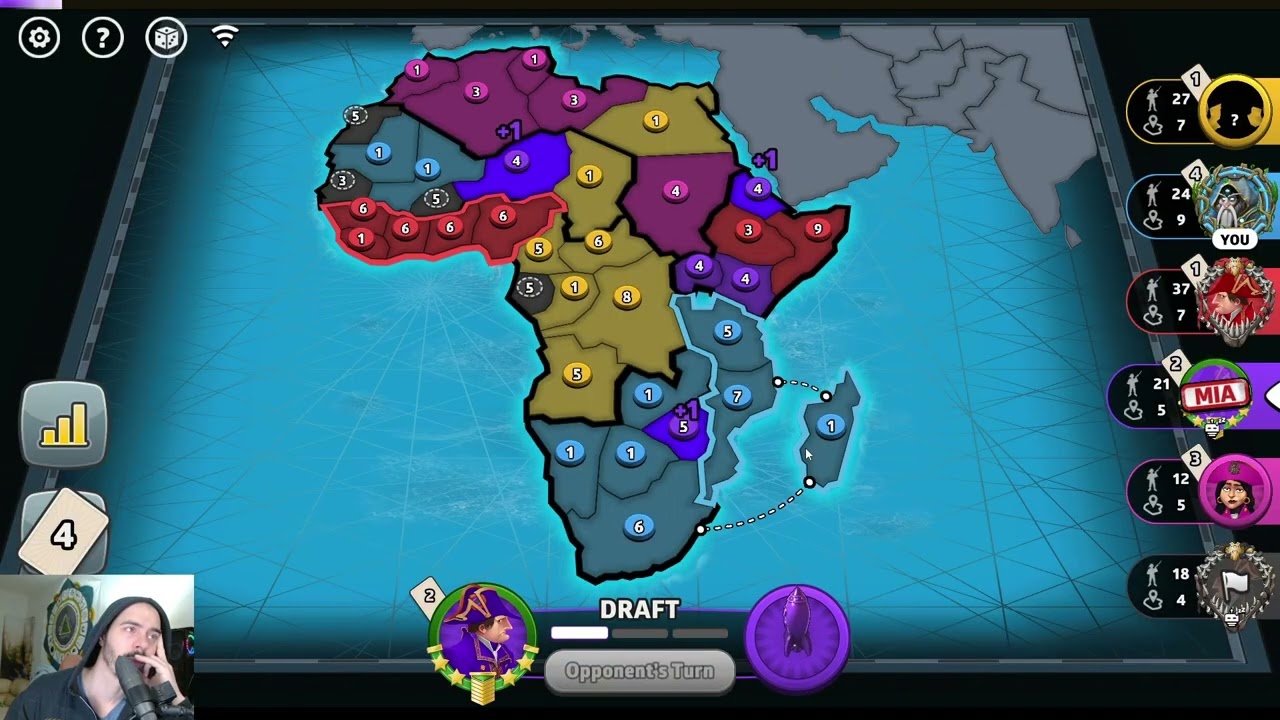 Risk: Seems that Yellow's Roll Sucked, Now Guess What Happens... (Africa)