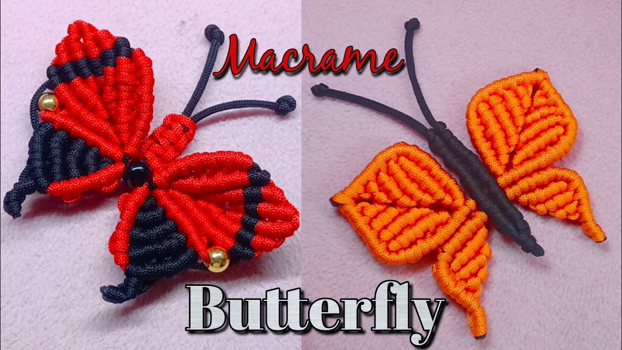 2 Best DIY Macrame Butterfly | Macrame Butterfly Wall Hanging Home Decor |Macrame Butterfly keychain