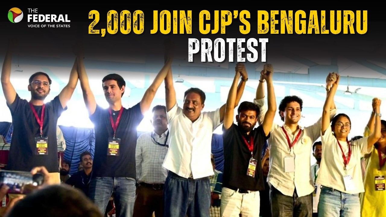 Dhruv Rathee, Prakash Raj join CJP&rsquo;s SIR protest at Bengaluru&rsquo;s Freedom Park | The Federal
