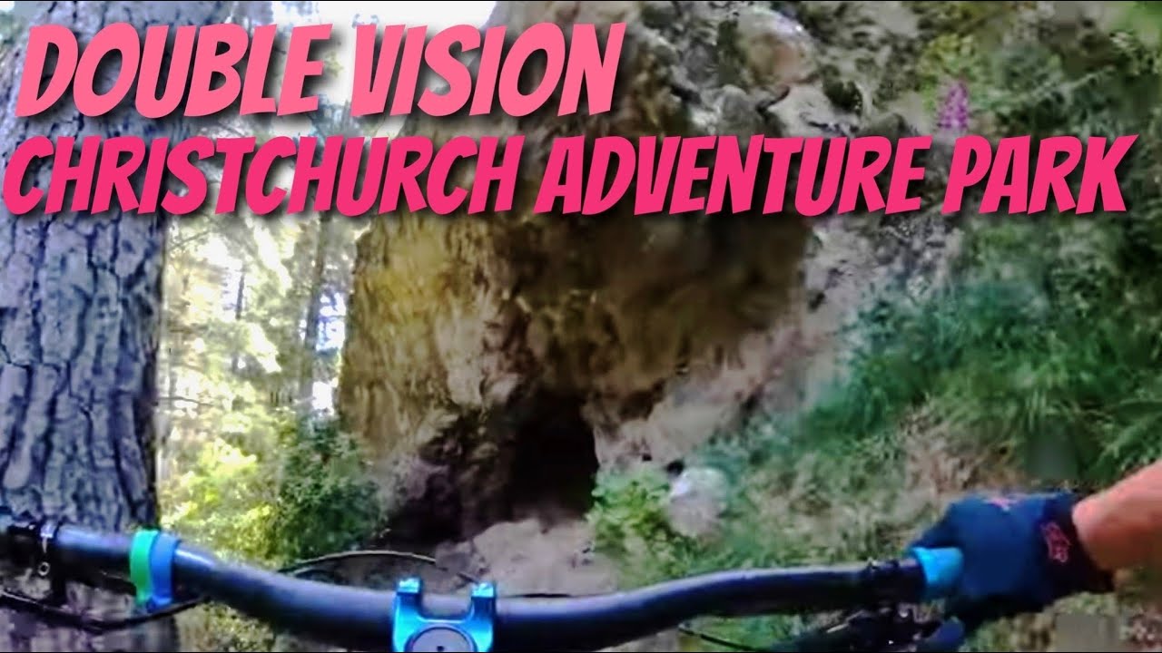 Cave riding on Double Vision - Christchurch Adventure Park, Canterbury, New Zealand