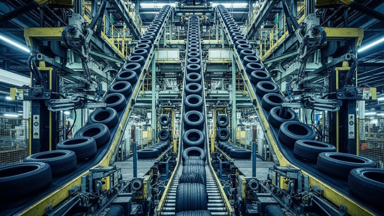 Inside the Modern Car Tire Factory – The Incredible Way They Are Made The Whole Process