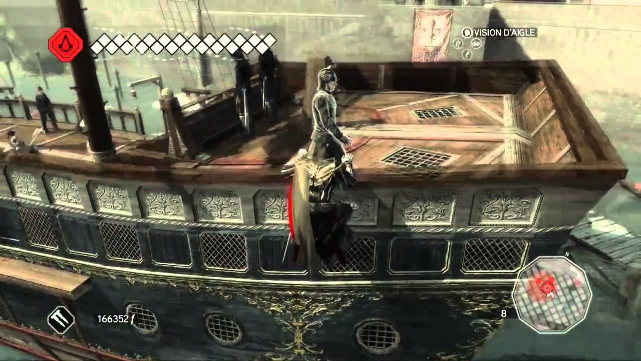Assassin's Creed 2 - Port Authority - Kills on a boat [HD]