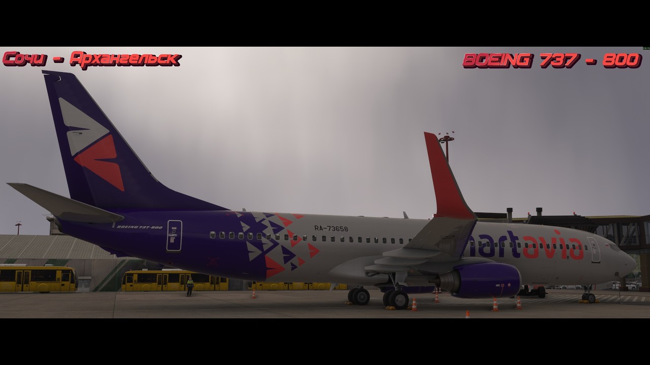 Microsoft Flight Simulator 2024 - Рейс 5N 164 Сочи – Архангельск авиакомпании Smartavia