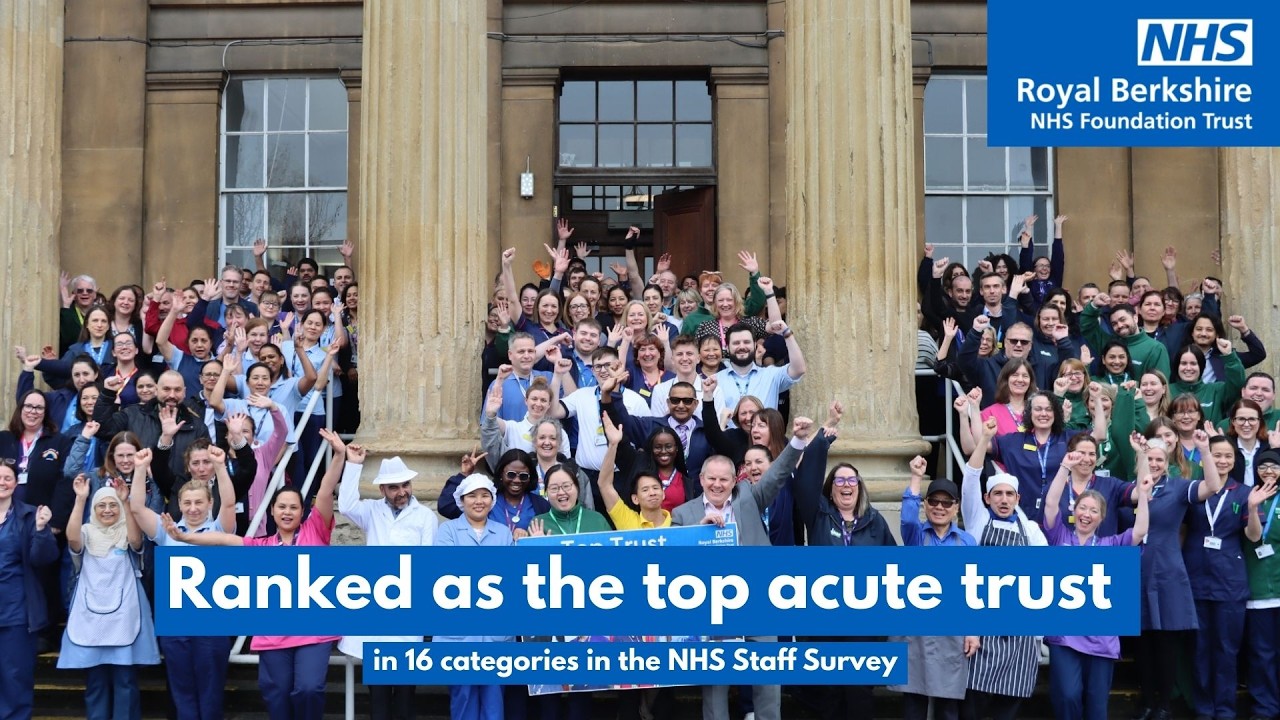 Королевский фонд здравоохранения Беркшира (Royal Berkshire NHS Foundation Trust) занял первое мес...