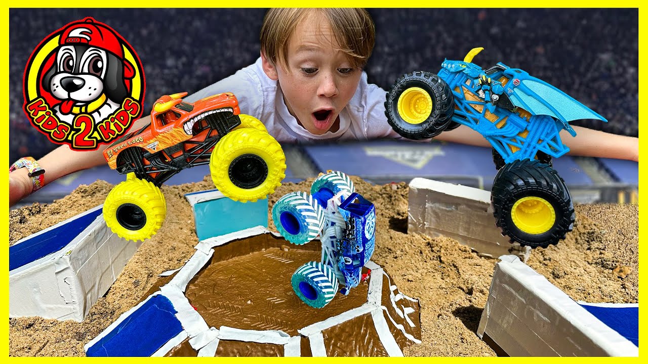 SUPER Monster Truck Toys Compilation BACK 4 MORE! - Obstacle Course, Racing & Freestyle Challenge