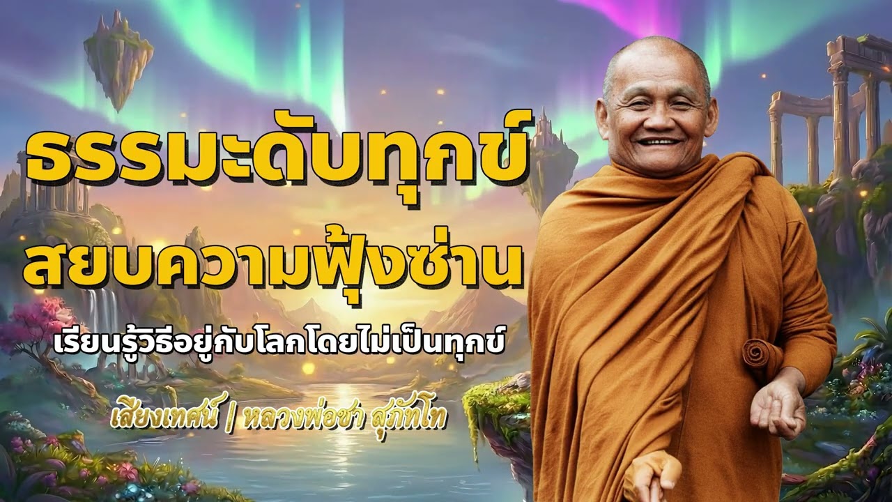 ธรรมะดับทุกข์ สยบความฟุ้งซ่าน เรียนรู้วิธีอยู่กับโลกโดยไม่เป็นทุกข์ | หลวงพ่อชา สุภัทโท