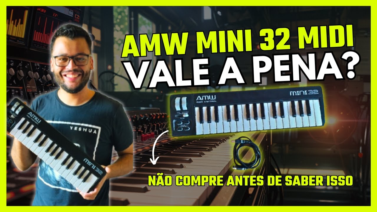 AMW MINI 32 (AKM 320) Controlador MIDI / MIDI Controller | Teste e Review