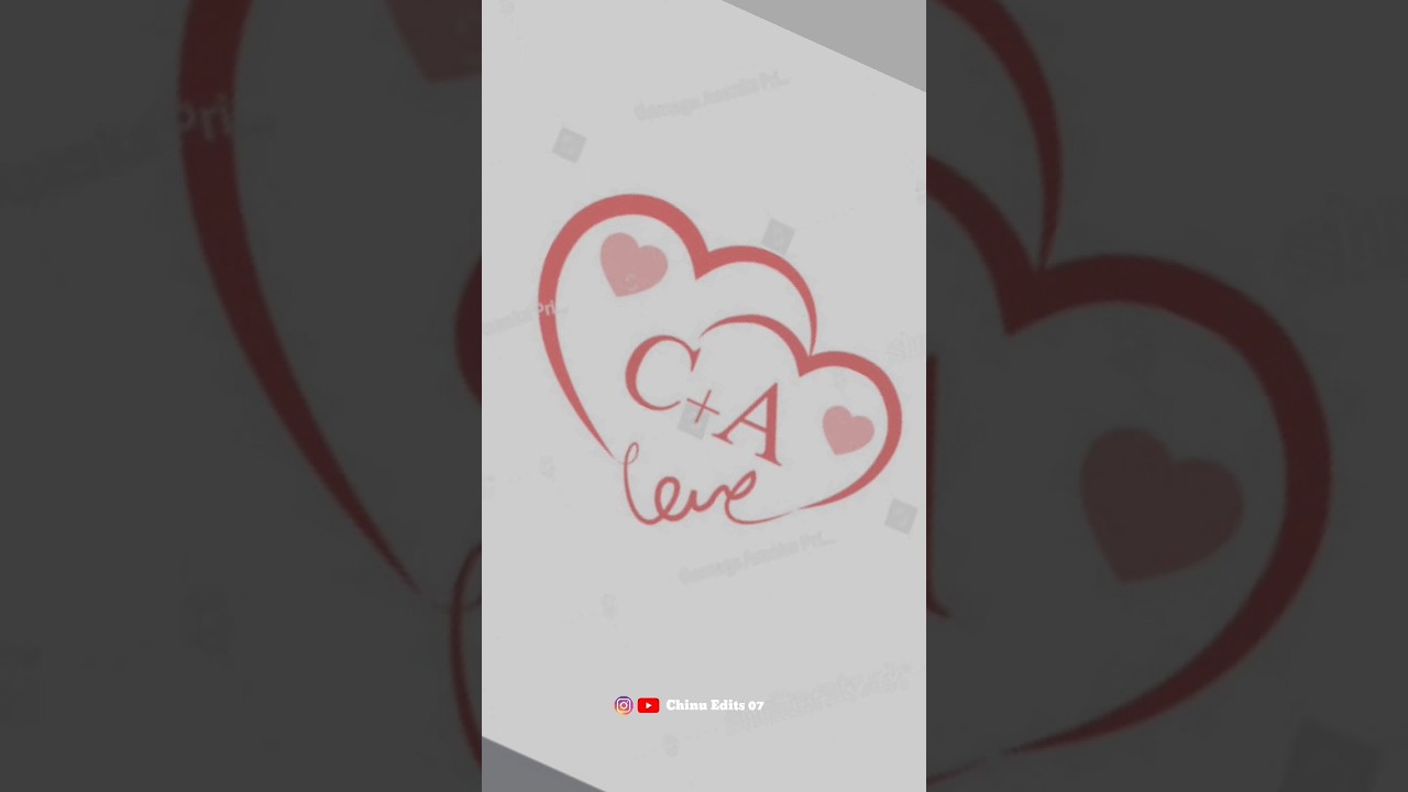 C+A name latter name letter Lover's ❤️&zwj;🔥💫 #love #hart_touching #shorts #viral