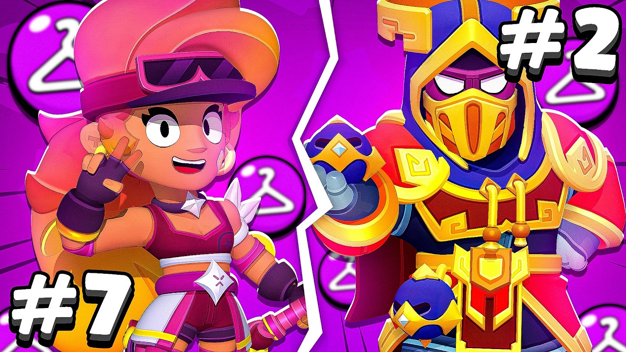Las 10 MEJORES SKINS *&Eacute;PICAS* de Brawl Stars 🟣🤩