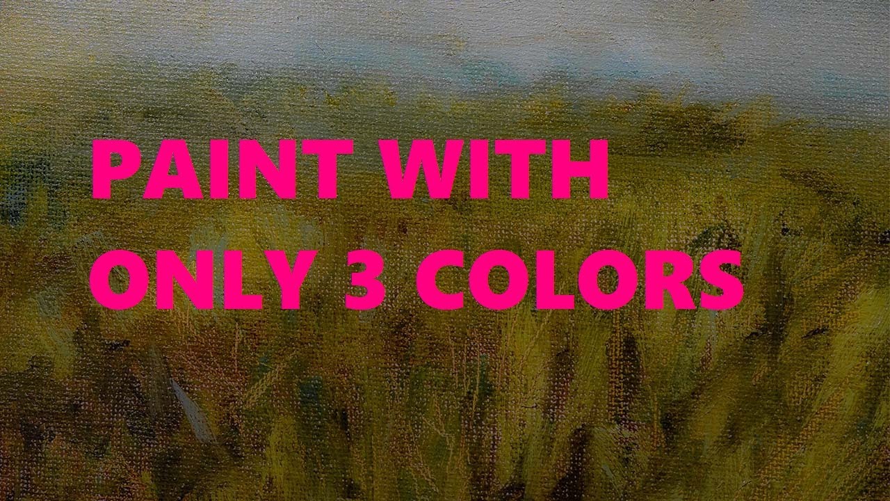 Basic Oil Painting for Beginners- Primary Colors and Basic Landscape