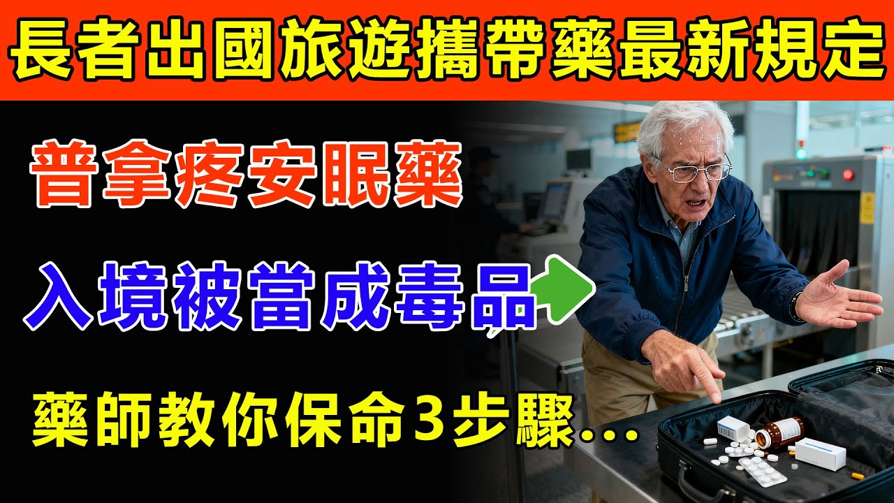 出國「帶藥」最新規定！台灣人愛用的「普拿疼、安眠藥」，入境歐美日恐被當成毒品！藥師教你「旅遊用藥」的保命3步驟！#生活經驗 #科普 #百科密码#出國帶藥 #旅遊用藥 #海關 #藥師 #普拿疼