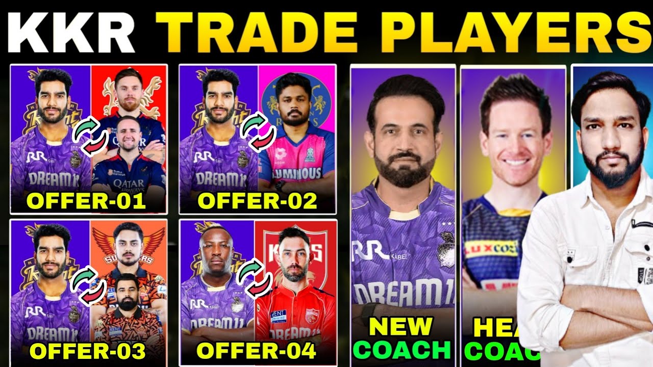 IPL 2026 KKR TRADE PLAYERS LIST🚨|| New coaching staff✅|| KKR offering Venkatesh Iyyer to 4 teams