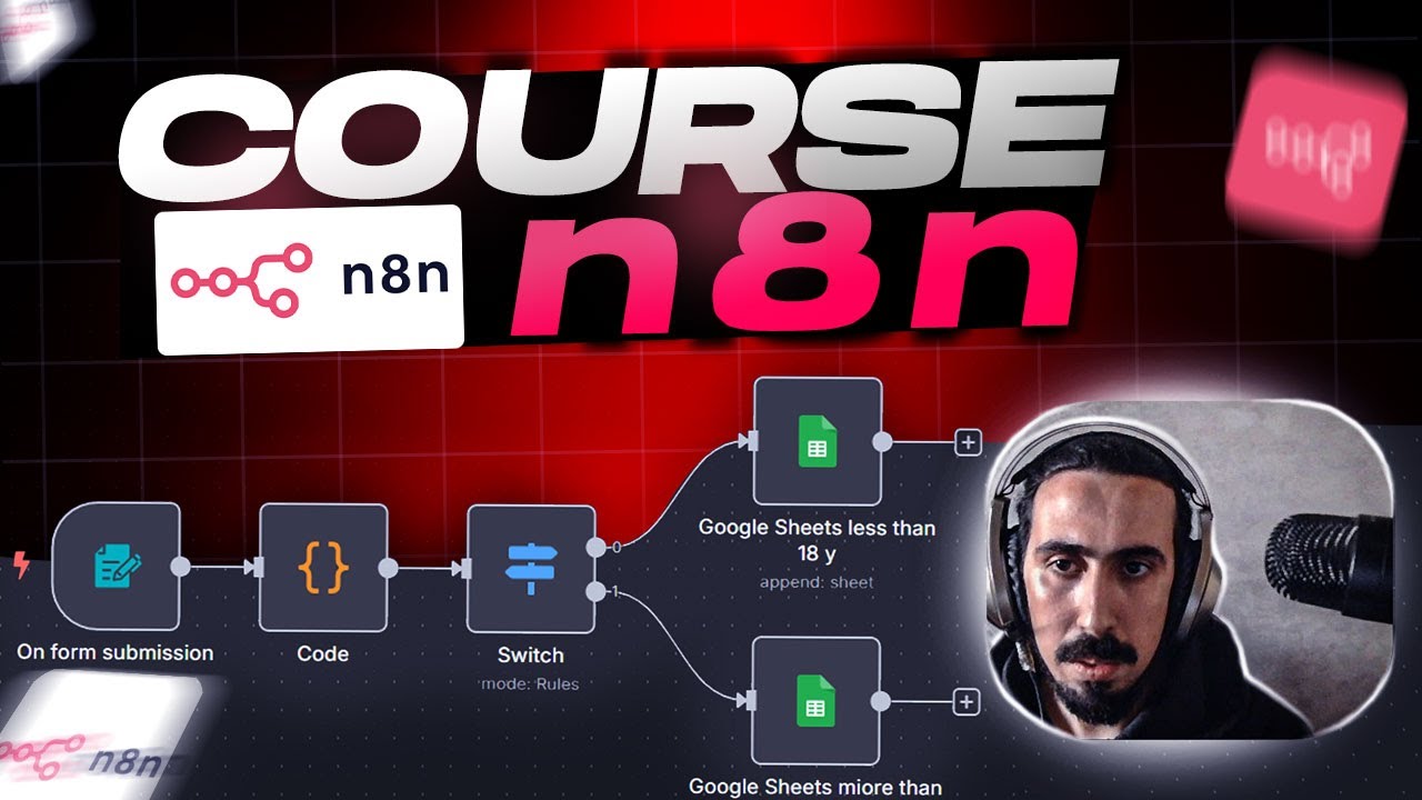 كورس مجاني على كيفاش تخدم ب N8N بالدارجة