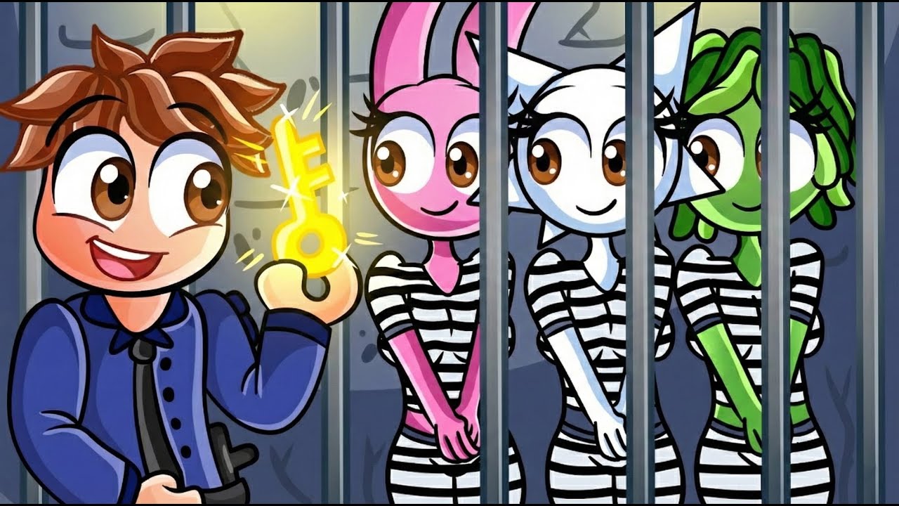 MAWIE Puts the SPRUNKIS in Jail in Roblox!