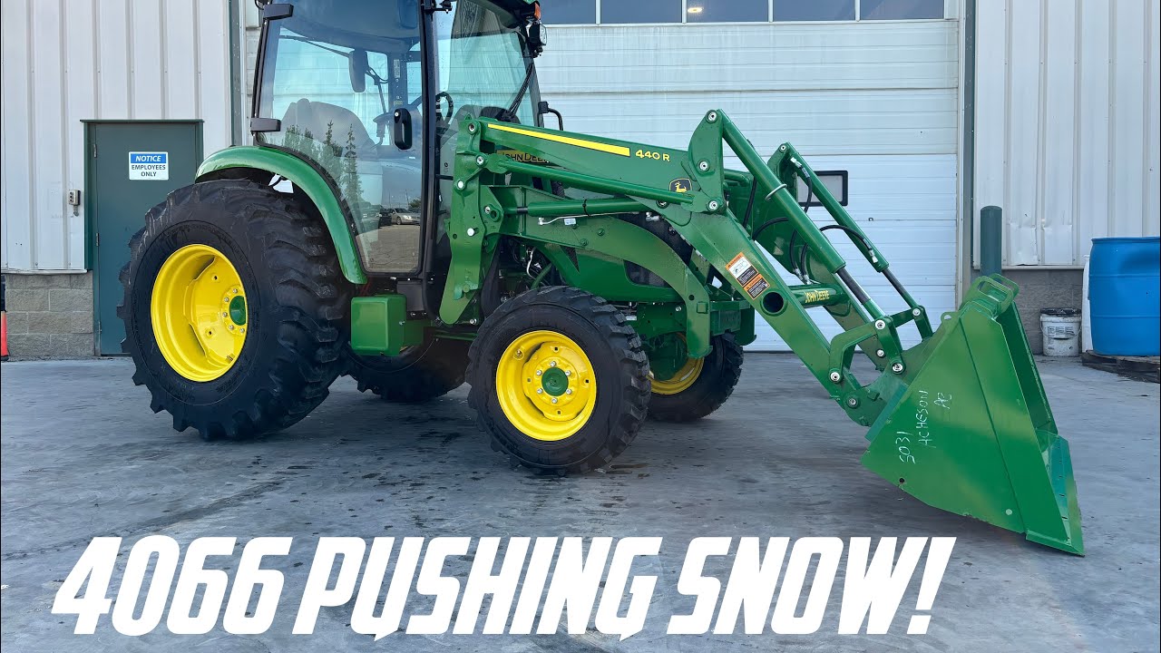 John Deere 4066 overview. How does it handle snow?