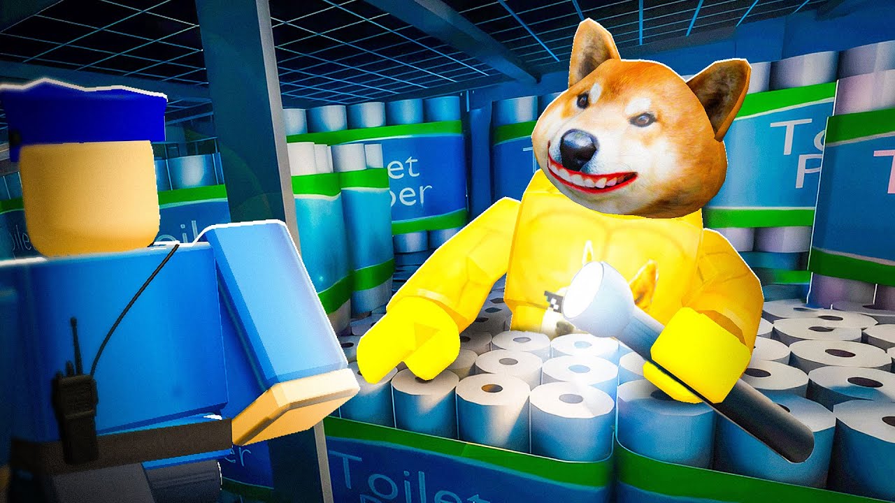 SOPRAVVIVO DI NOTTE IN UN CENTRO COMMERCIALE GIGANTE SU ROBLOX.