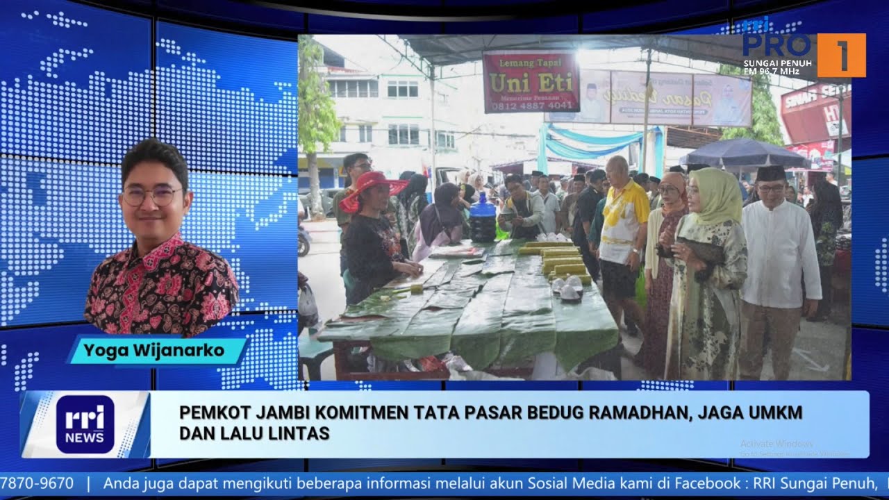 [BERITA] WBD – Pemkot Jambi Tata Pasar Bedug Ramadhan, UMKM dan Lalin Dijaga..