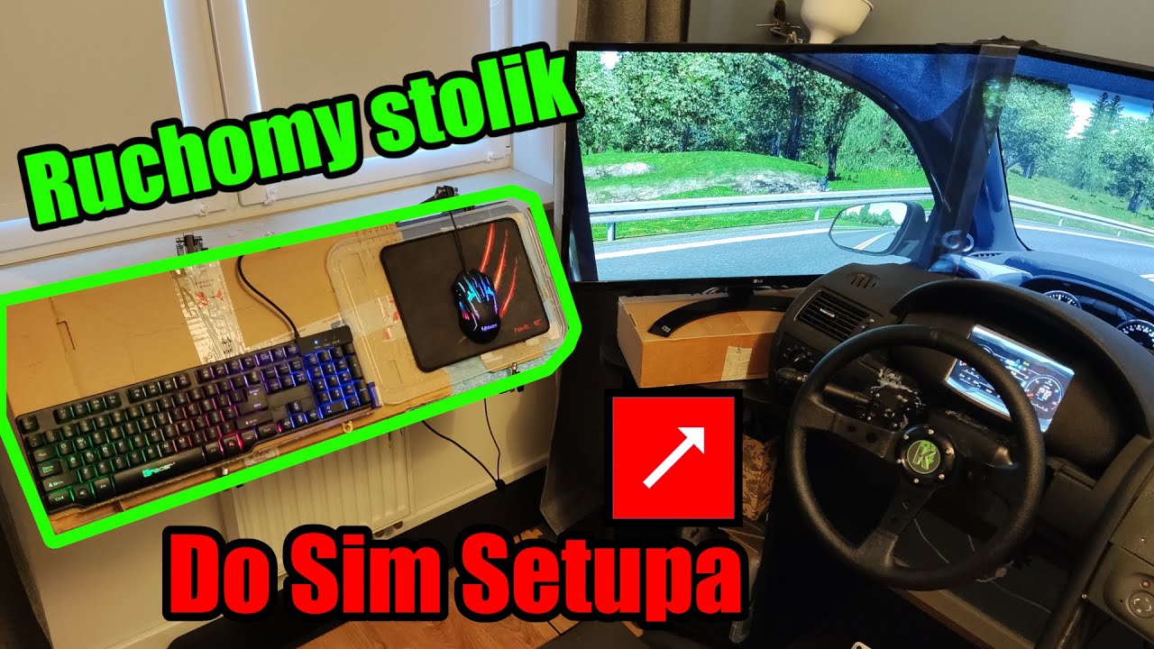 Ruchoma p&oacute;łka za mniej niż 100zł na klawiaturę i mysz! #simsetup