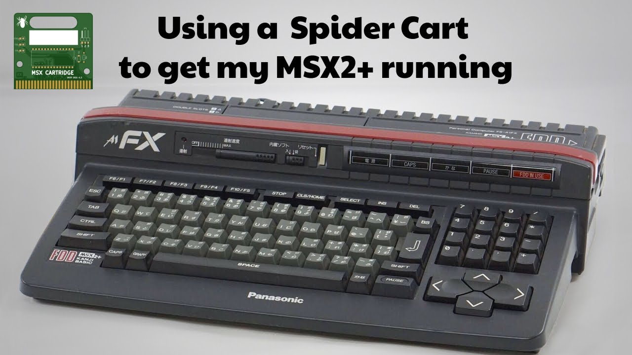 Getting my rare MSX2+ Computer up and running with a Spider Cart