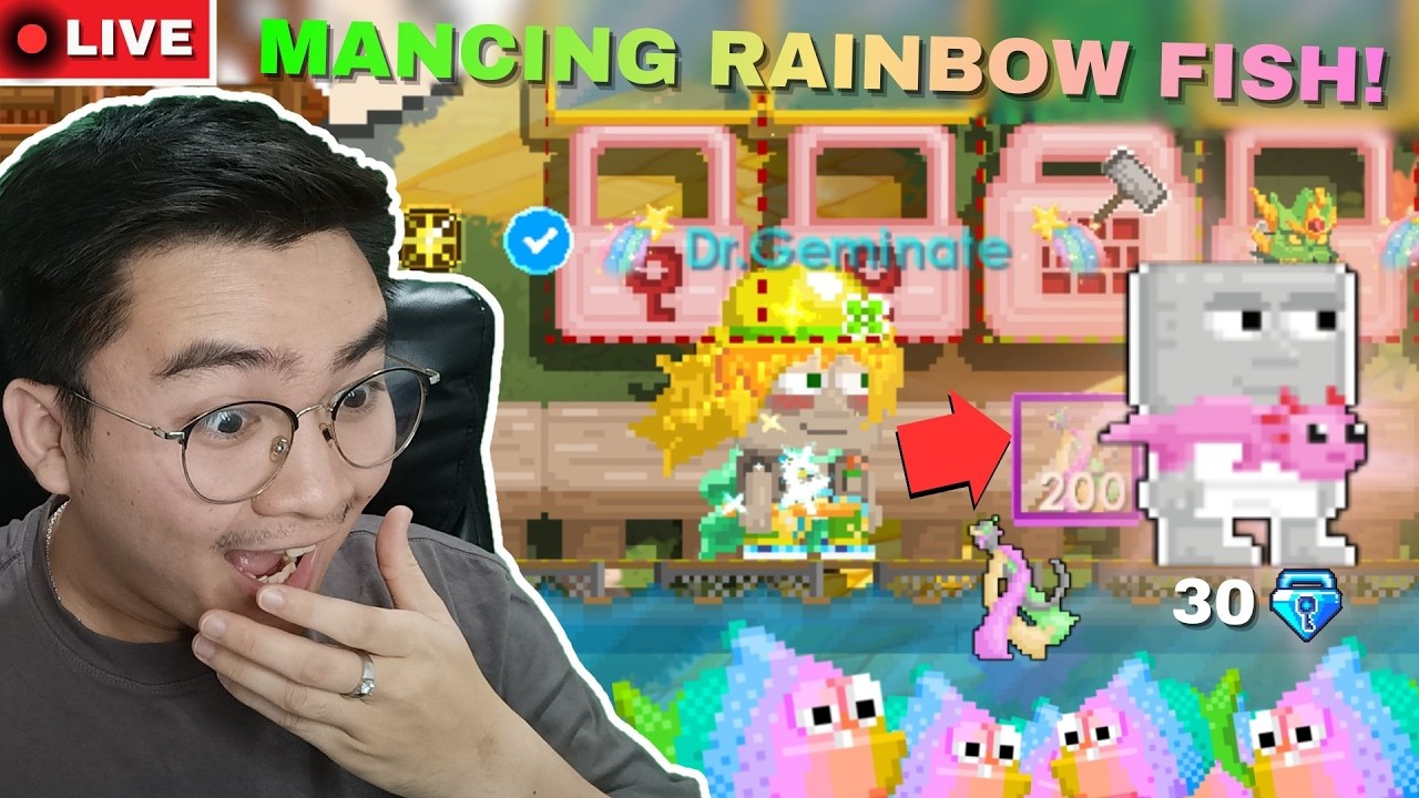 SAATNYA MANCING RAINBOWFISH!! Axolotl Scarf Boleh Kali di UMPAN | Growtopia 2026