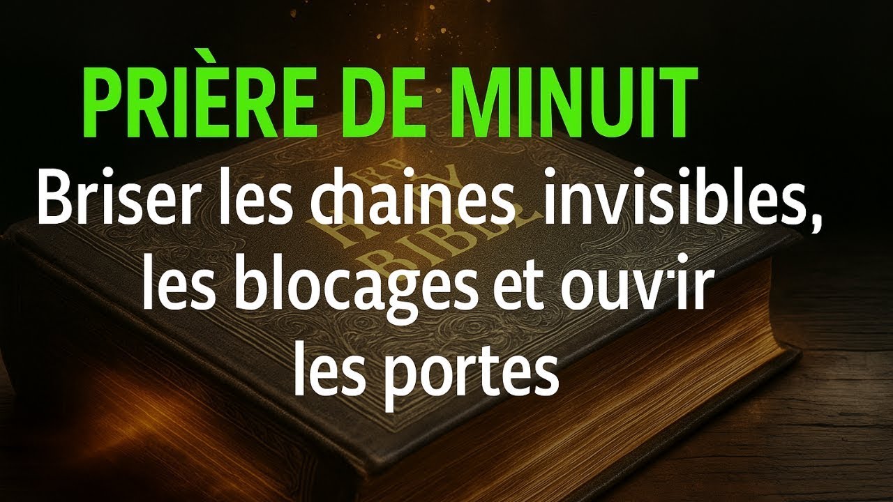 🙏 PRI&Egrave;RE DE MINUIT : Briser les Cha&icirc;nes invisibles, les Blocages et Ouvrir les Portes 🔓🔥